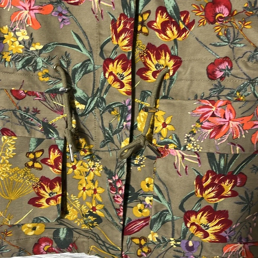 Floral Green Women's Jacket - Picture 8 of 10